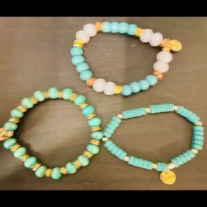 Lot of 3 Erimish beaded Stack Bracelets